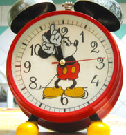 Mickey Mouse antique alarm clock illustrating timing of life change